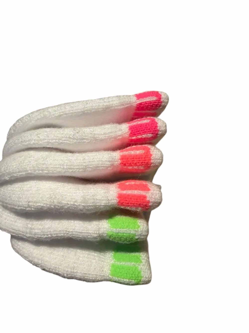 Puma White Low Cut Athletic Socks with Pink Logo - Girls 3-Pack